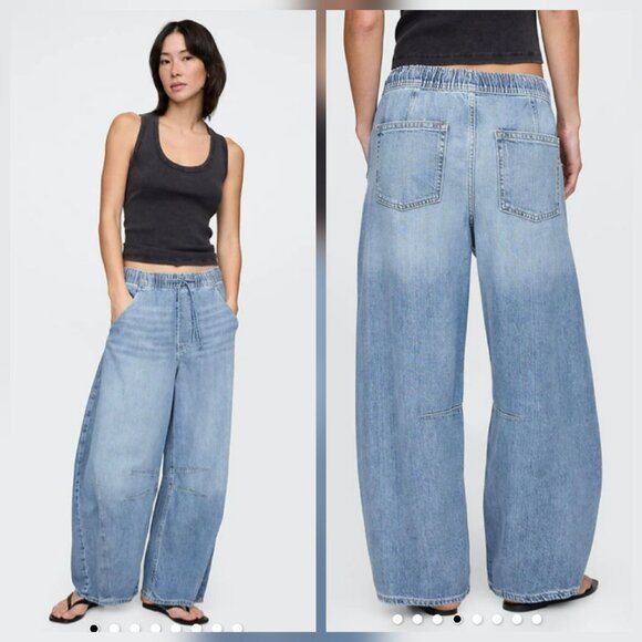 GAP Mid Rise UltraSoft Easy Horseshoe Jeans Small - Picture 2 of 14